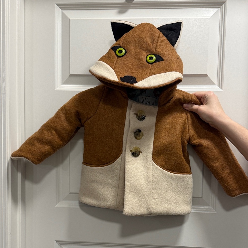 Little Goodall Felt Fox Coat